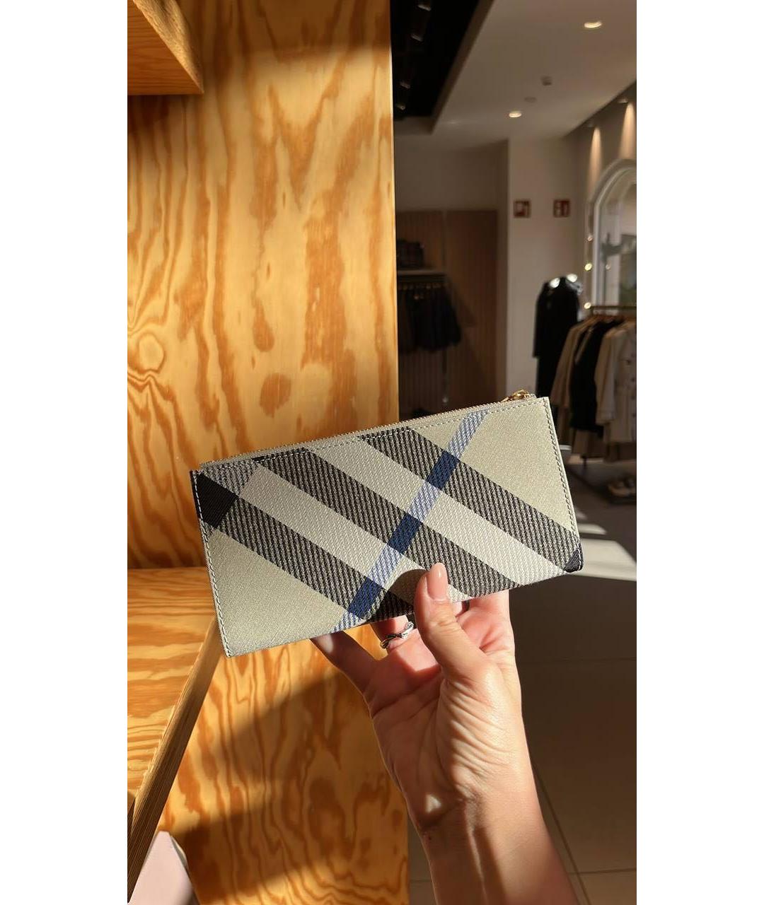 BURBERRY Бежевый кошелек, фото 7