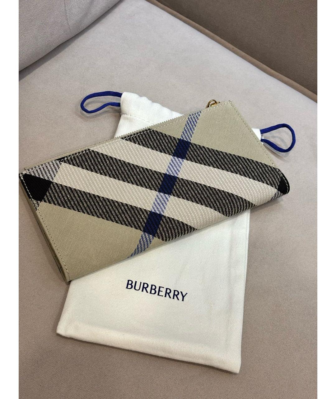 BURBERRY Бежевый кошелек, фото 2