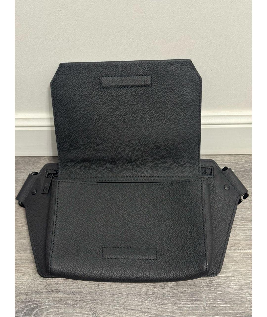 LOUIS VUITTON Черная кожаная поясная сумка, фото 5