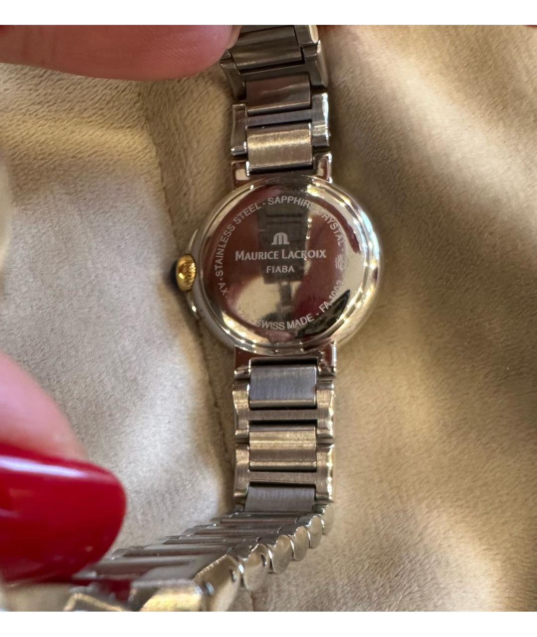 MAURICE LACROIX Серебряные часы, фото 2