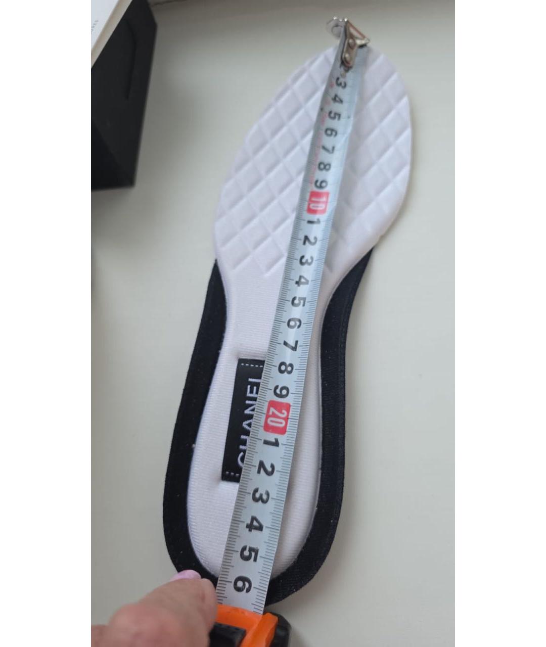 CHANEL Белые текстильные кроссовки, фото 3