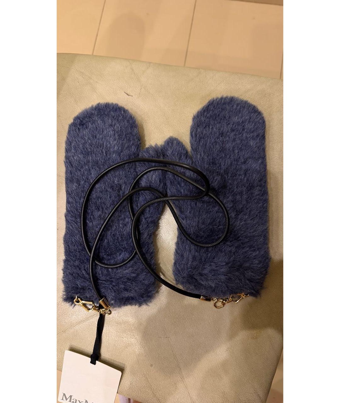 MAX MARA Голубые варежки, фото 6