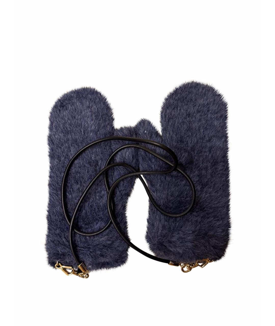 MAX MARA Голубые варежки, фото 1