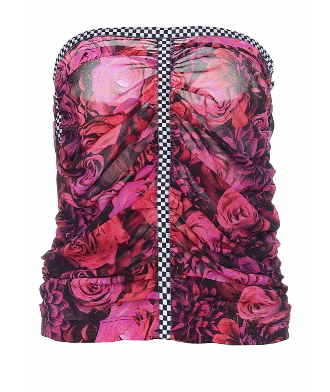 DOLCE&GABBANA Мульти шелковая майка, фото 1