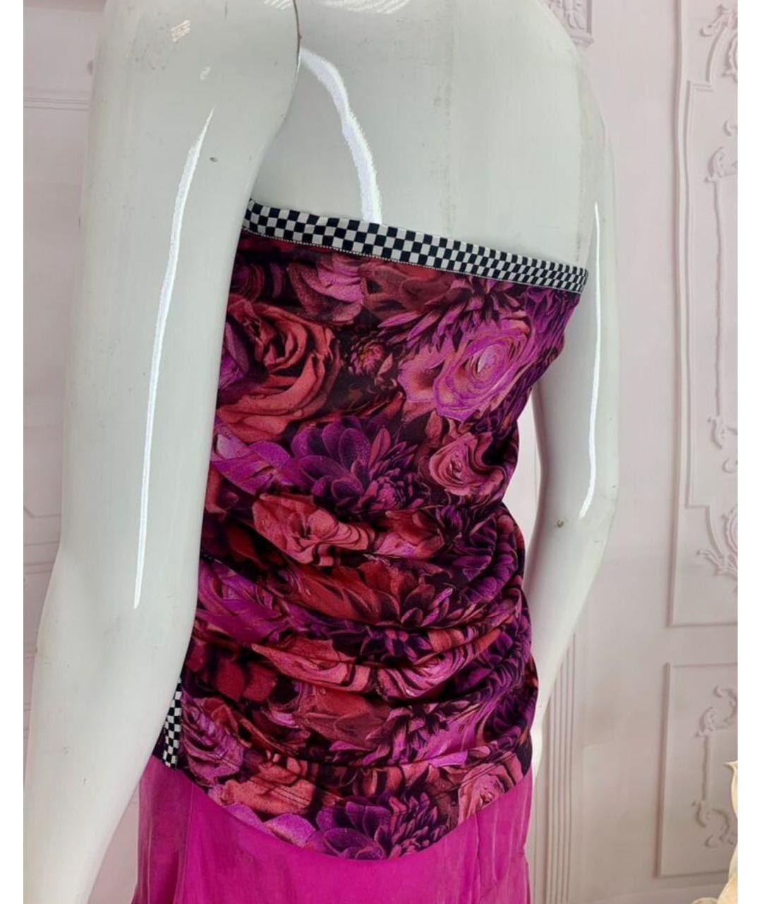 DOLCE&GABBANA Мульти шелковая майка, фото 7