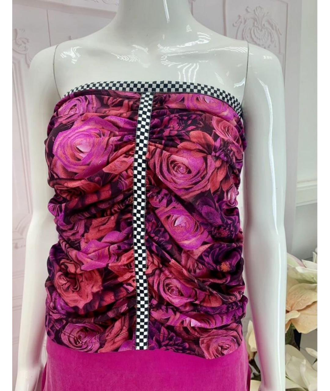 DOLCE&GABBANA Мульти шелковая майка, фото 6