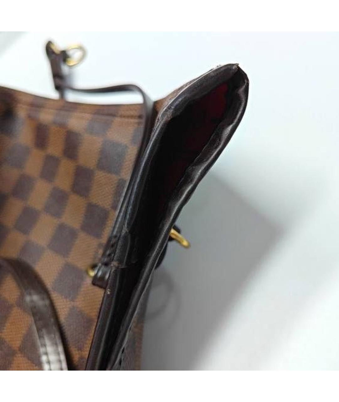 LOUIS VUITTON Коричневая сумка с короткими ручками, фото 8