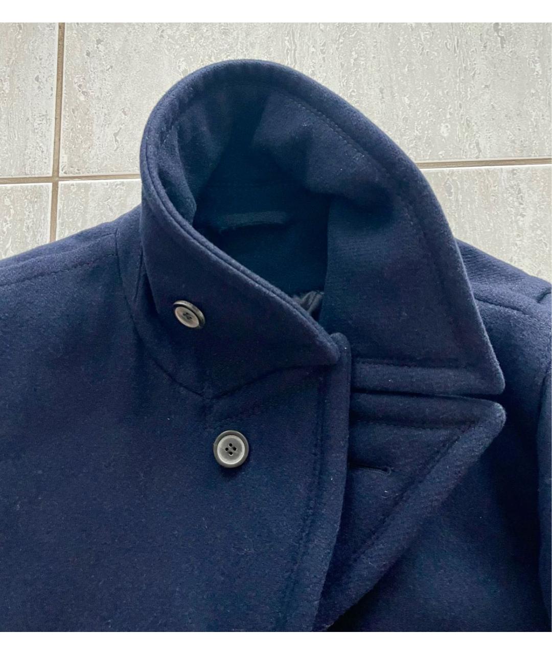 LANVIN Темно-синяя шерстяная куртка, фото 4