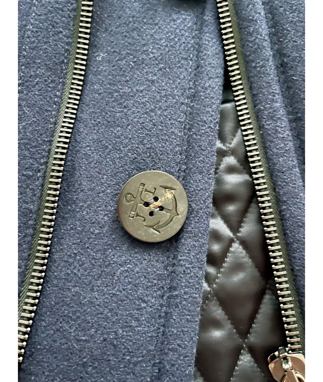 LANVIN Темно-синяя шерстяная куртка, фото 5