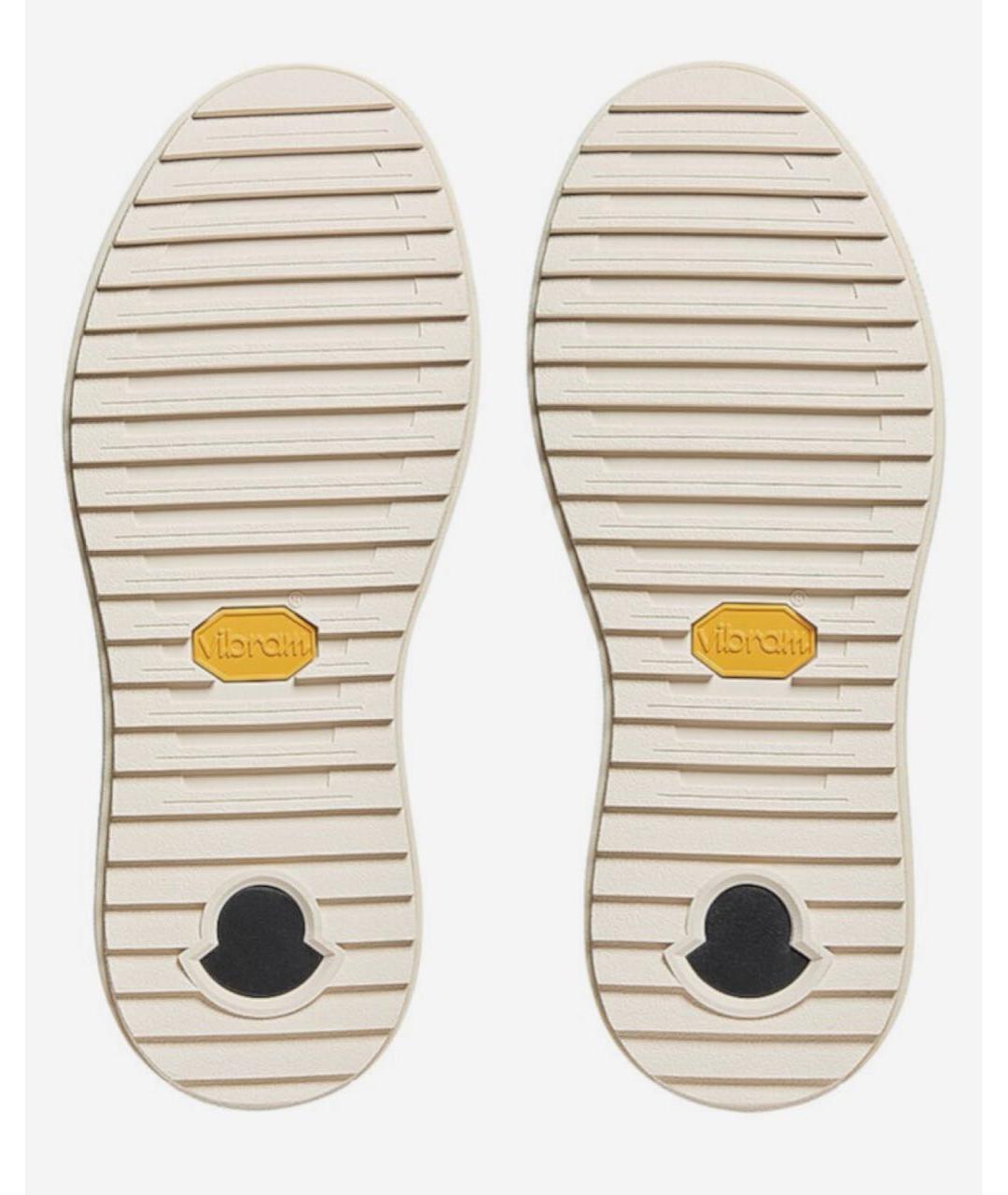 MONCLER Черные кожаные слипоны, фото 3