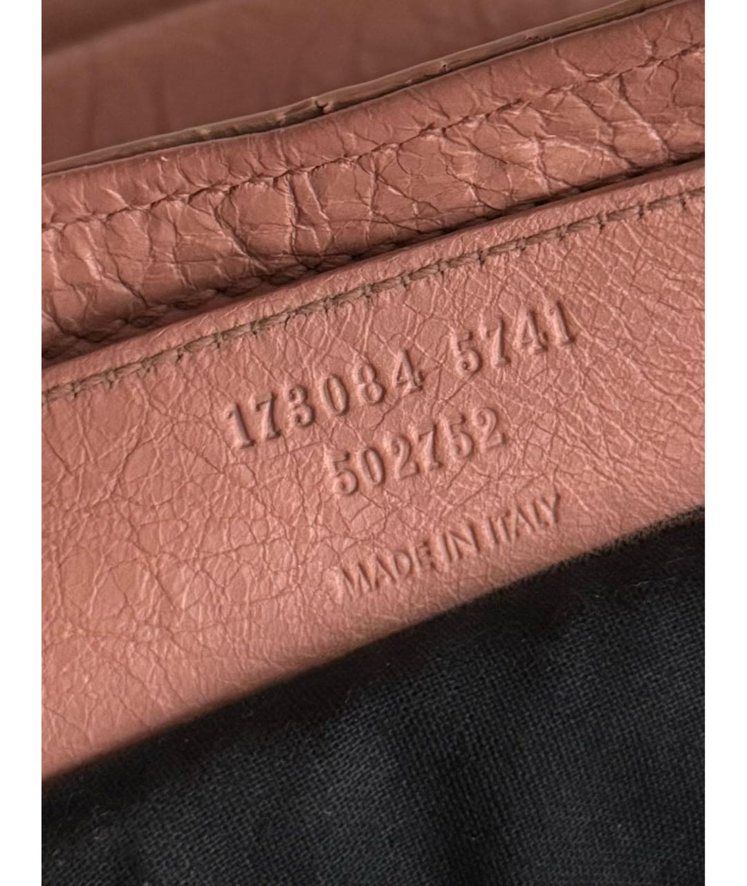 BALENCIAGA Коралловая кожаная сумка с короткими ручками, фото 7