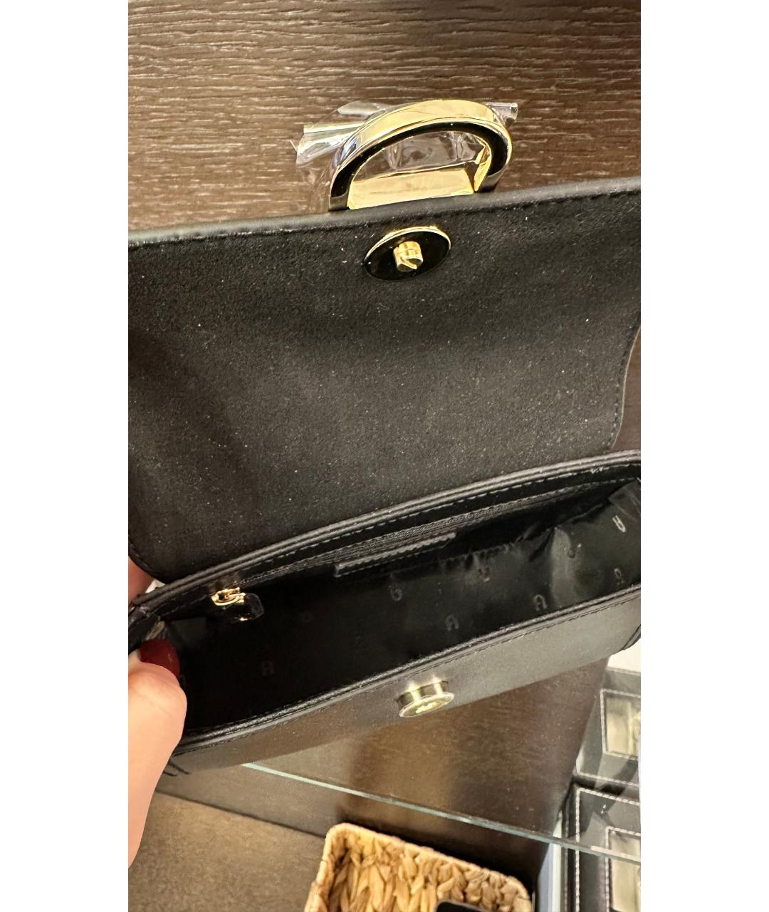 FURLA Черная кожаная сумка через плечо, фото 3