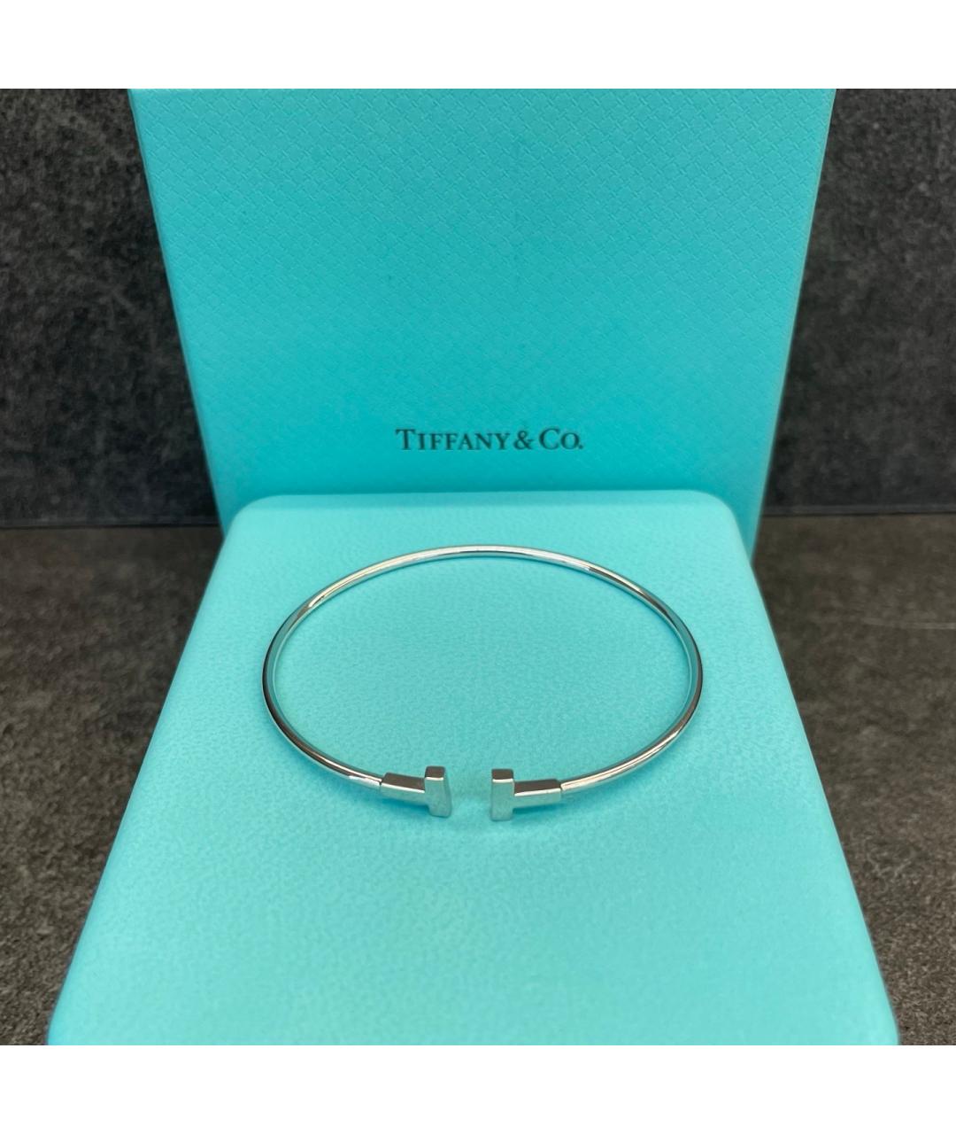TIFFANY&CO Серебрянный браслет из белого золота, фото 7