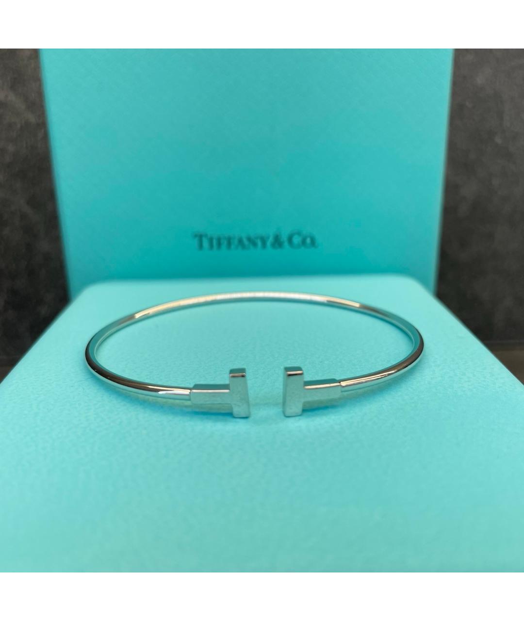 TIFFANY&CO Серебрянный браслет из белого золота, фото 8