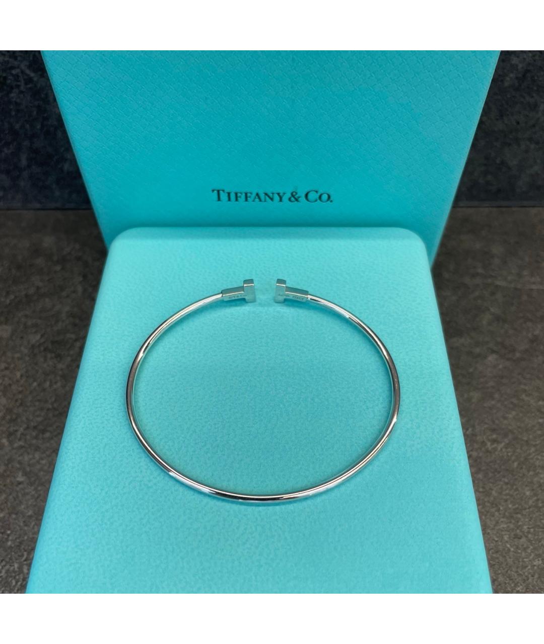 TIFFANY&CO Серебрянный браслет из белого золота, фото 4