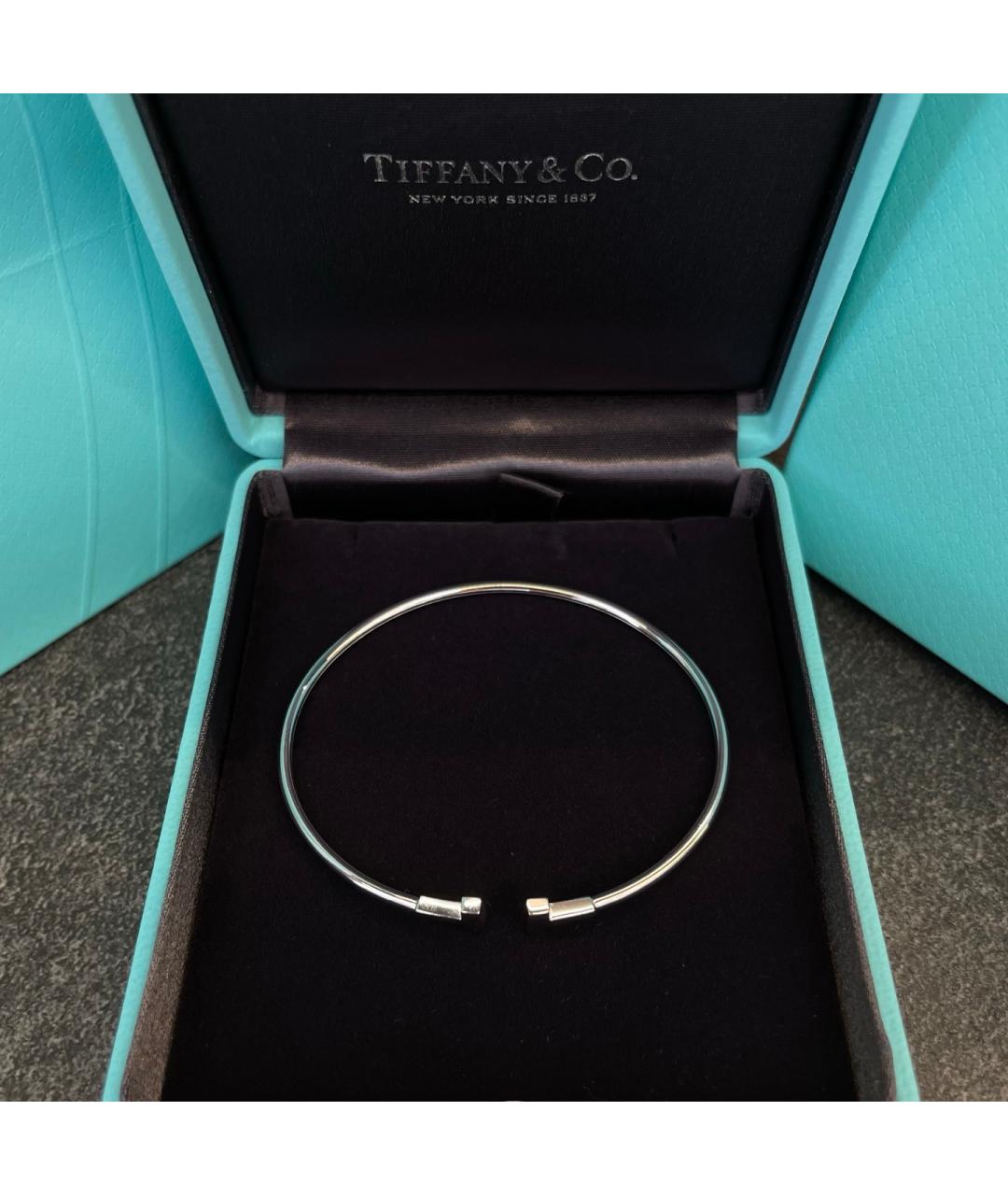 TIFFANY&CO Серебрянный браслет из белого золота, фото 2