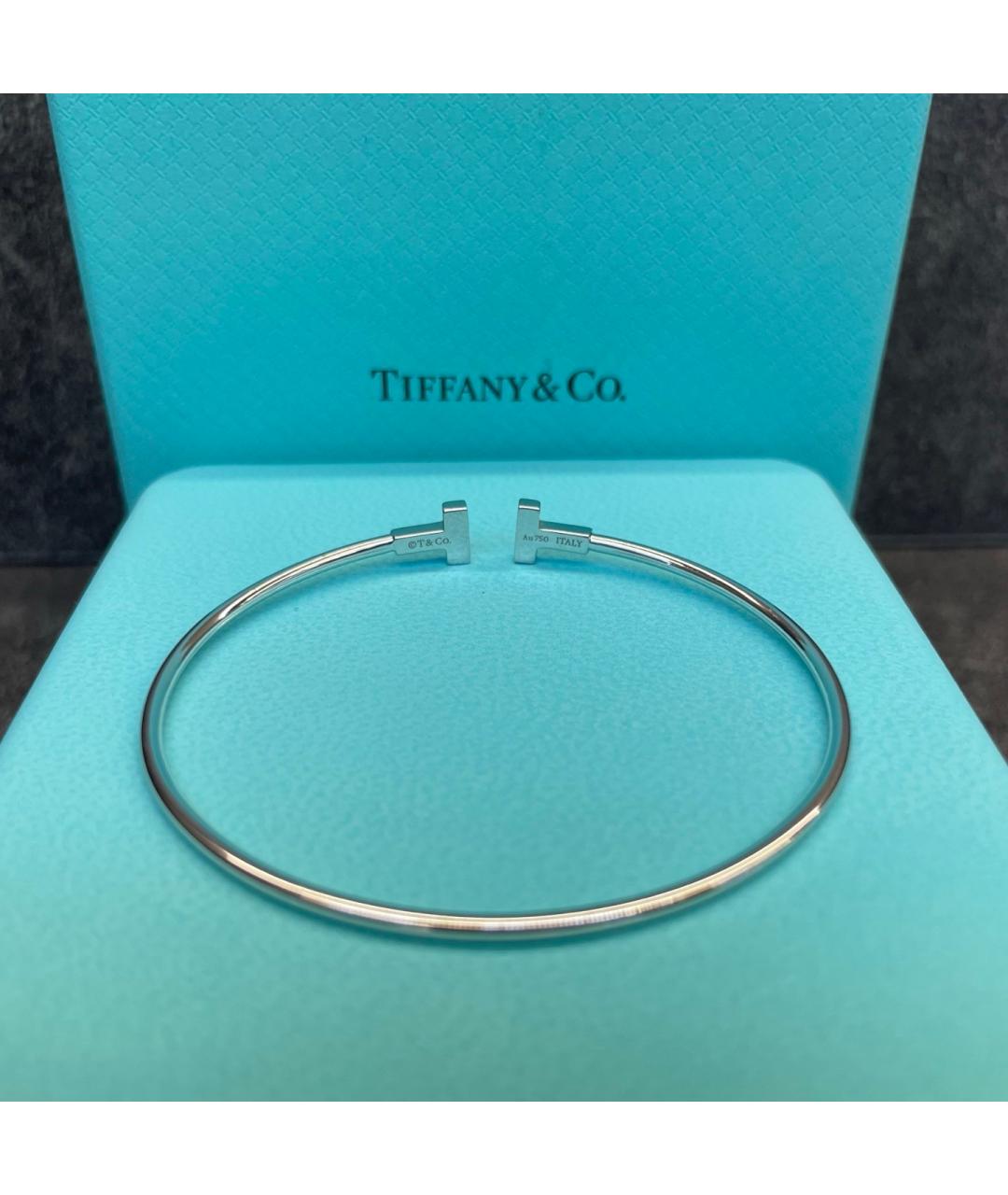 TIFFANY&CO Серебрянный браслет из белого золота, фото 6
