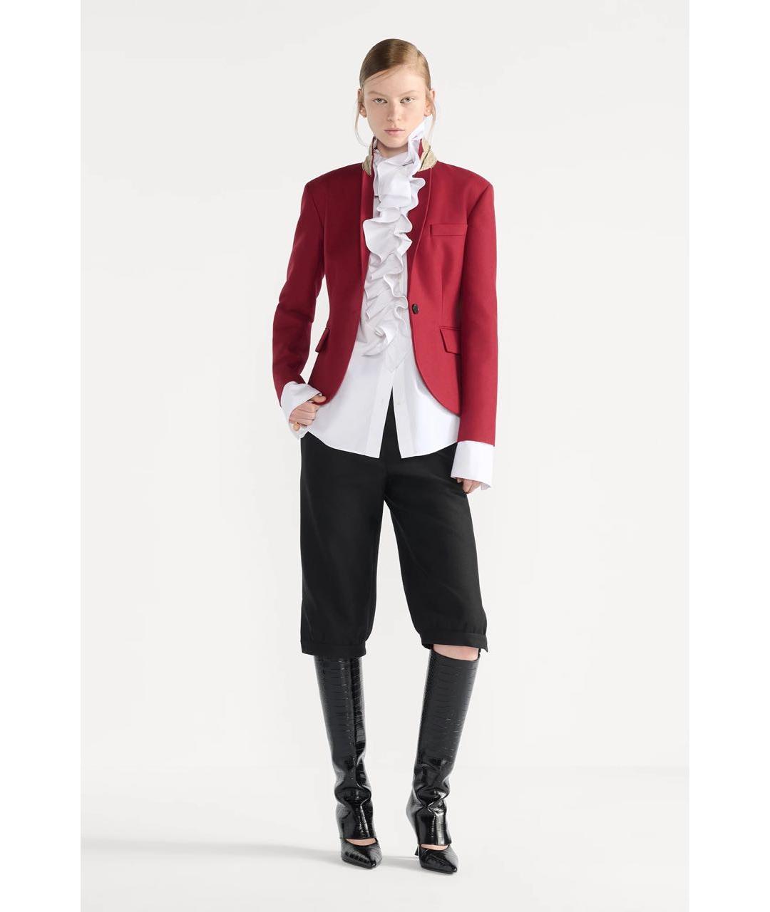 CHRISTIAN DIOR Красный шерстяной жакет/пиджак, фото 2