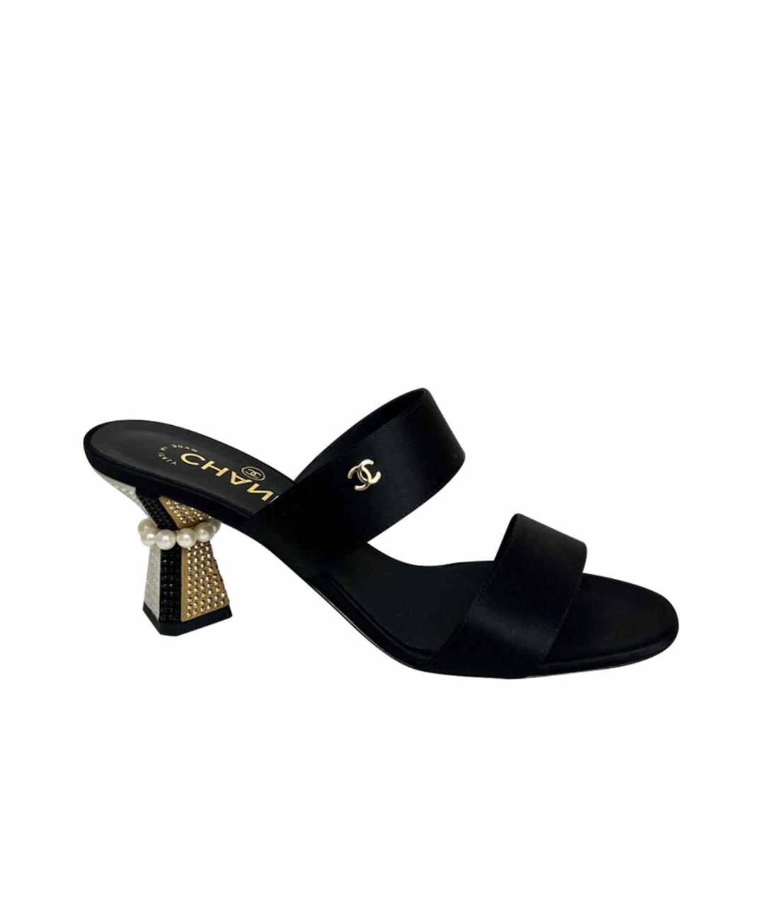 CHANEL Черные мюли, фото 1