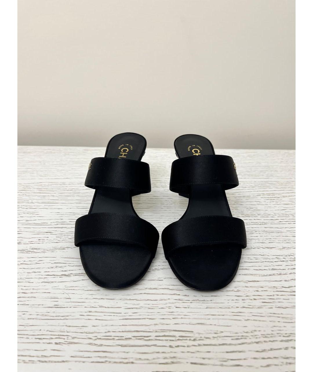 CHANEL Черные мюли, фото 4