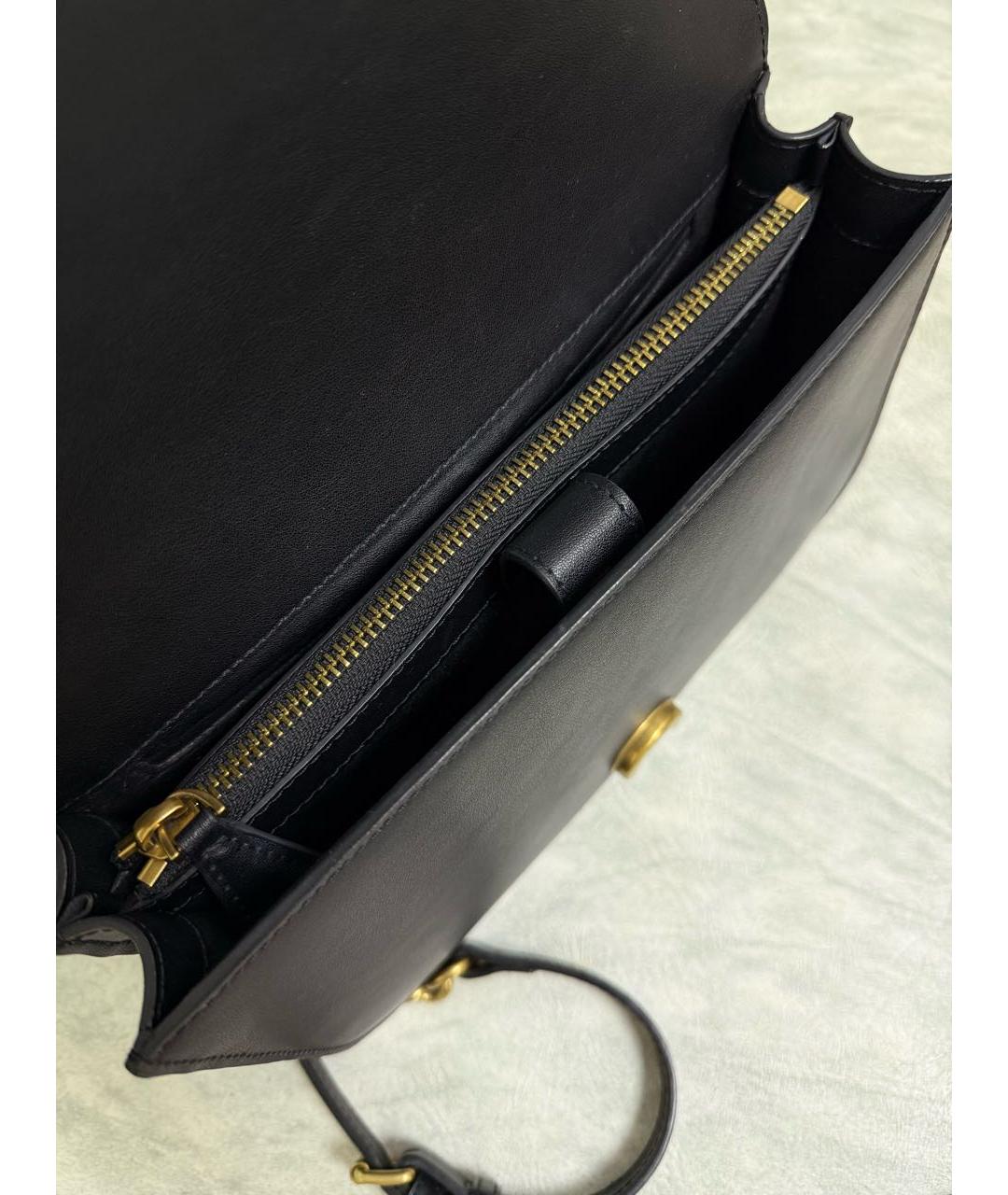 PINKO Черная кожаная сумка через плечо, фото 4