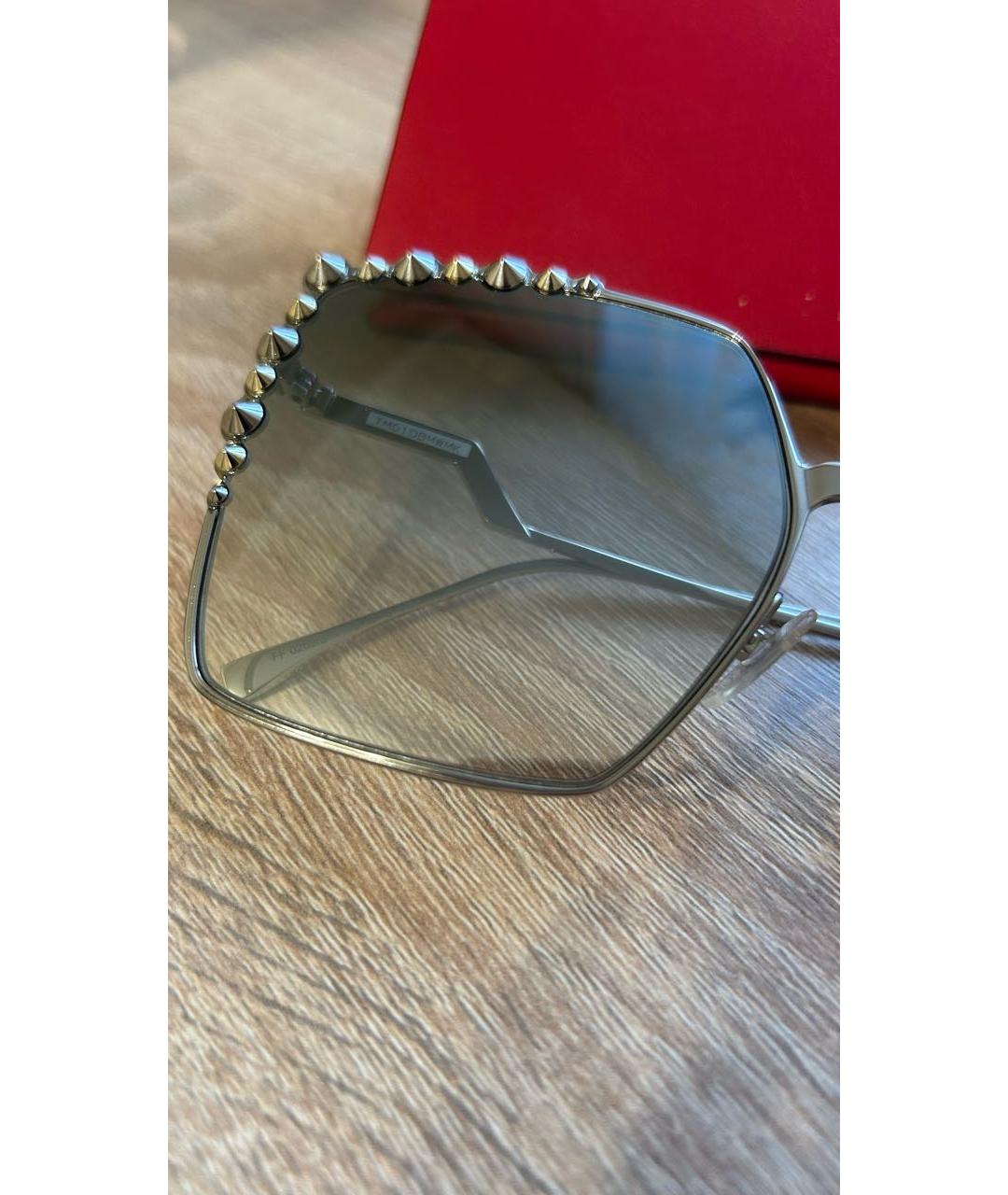 FENDI Серые металлические солнцезащитные очки, фото 6