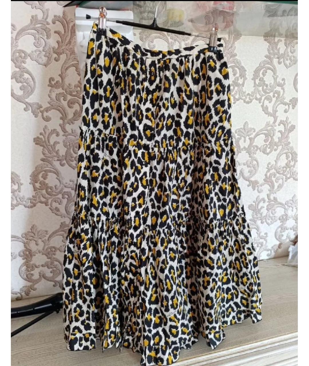 MARC JACOBS Черная хлопковая юбка миди, фото 5