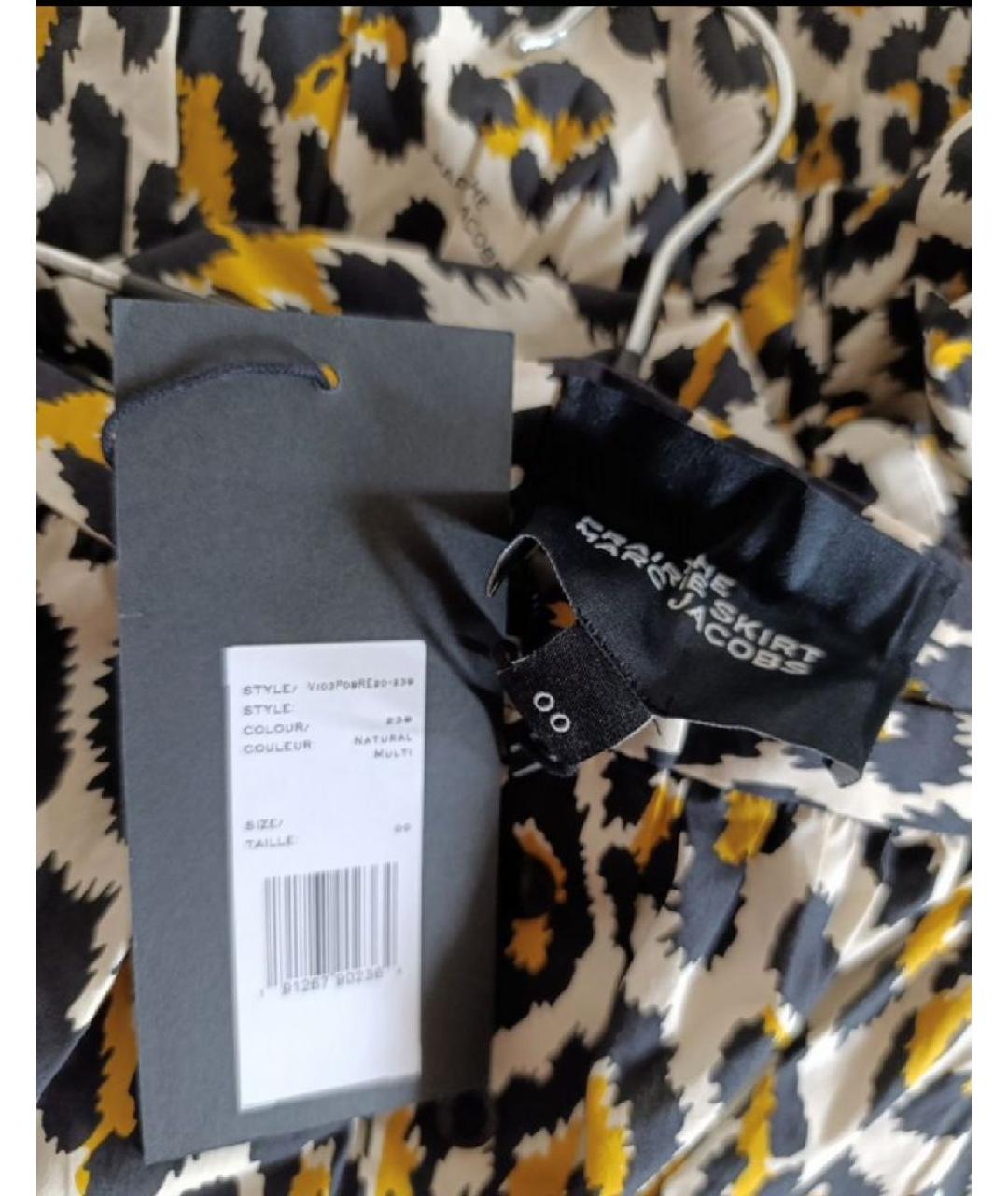 MARC JACOBS Черная хлопковая юбка миди, фото 3