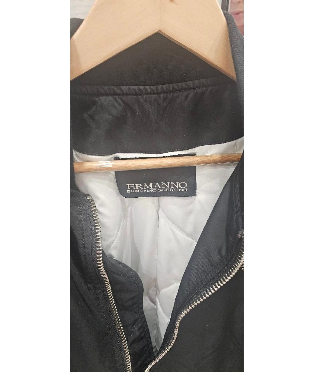 ERMANNO SCERVINO Черная полиэстеровая куртка, фото 3