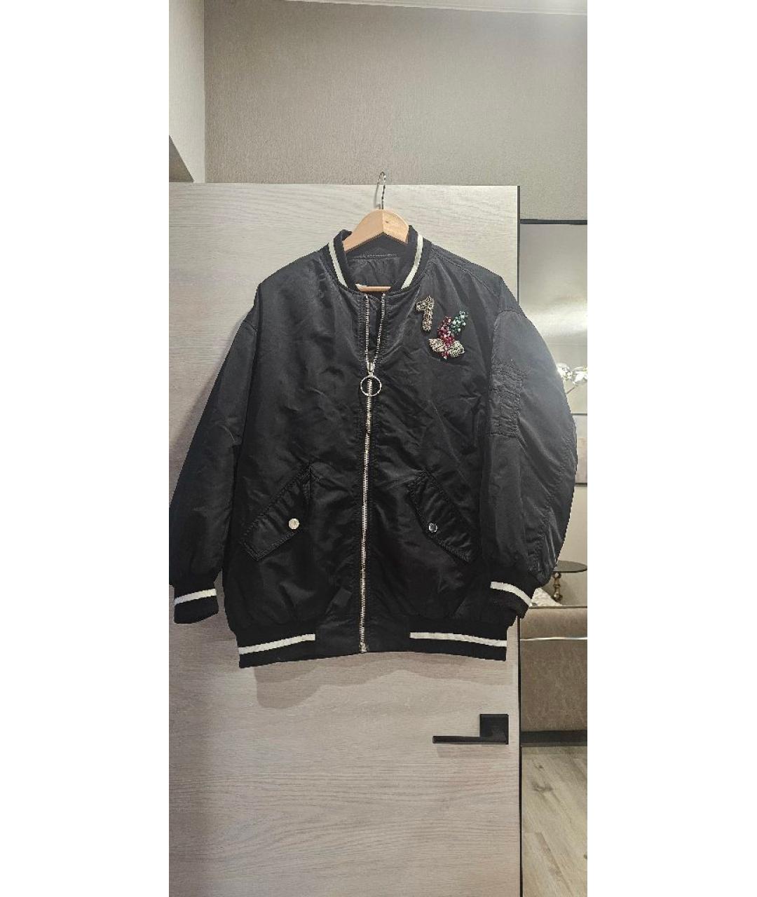 ERMANNO SCERVINO Черная полиэстеровая куртка, фото 9