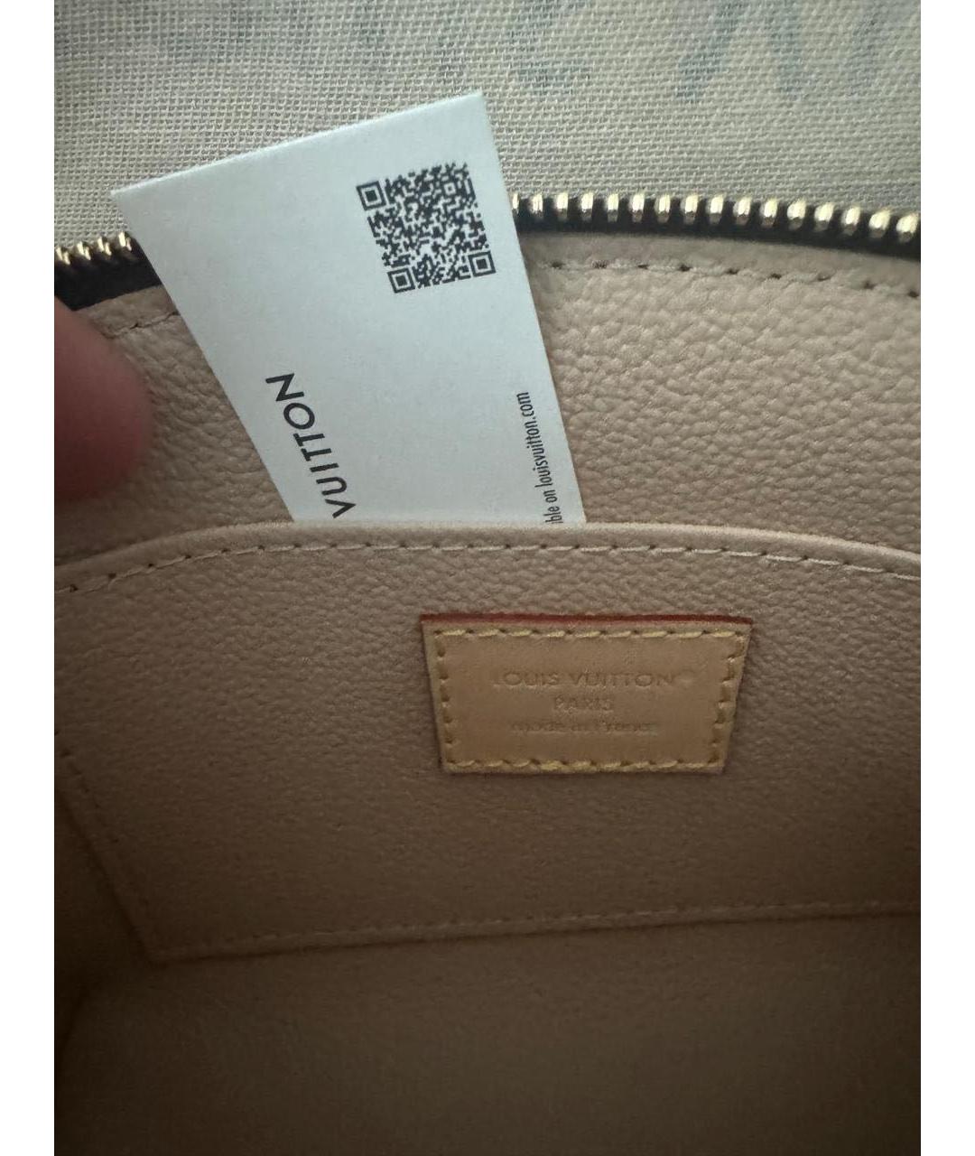 LOUIS VUITTON Коричневая косметичка, фото 3