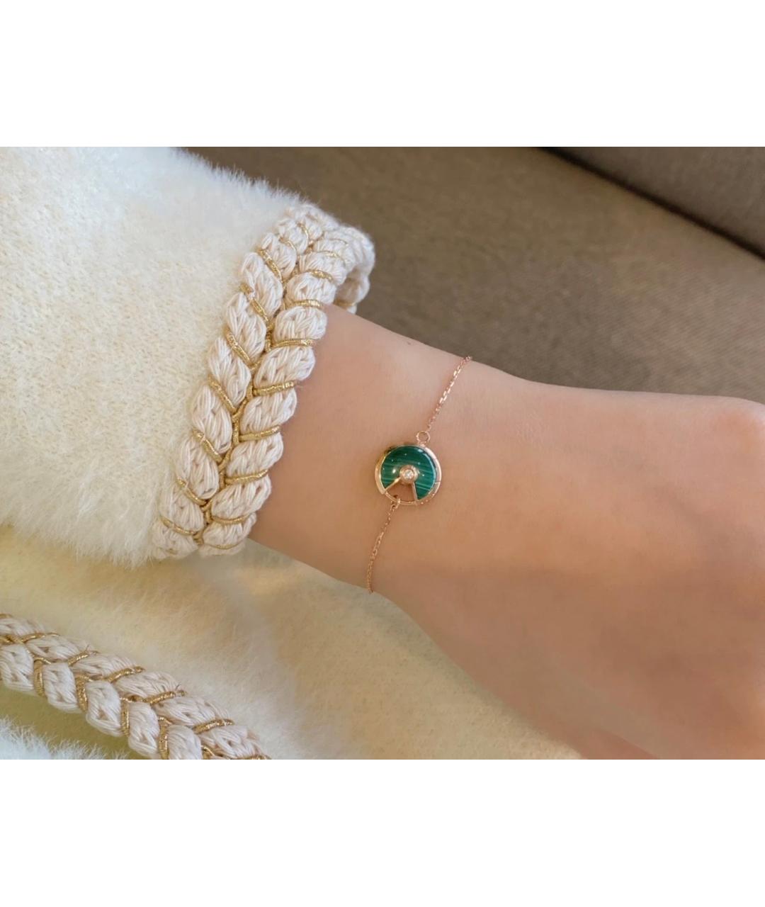 CARTIER Зеленый браслет из розового золота, фото 9