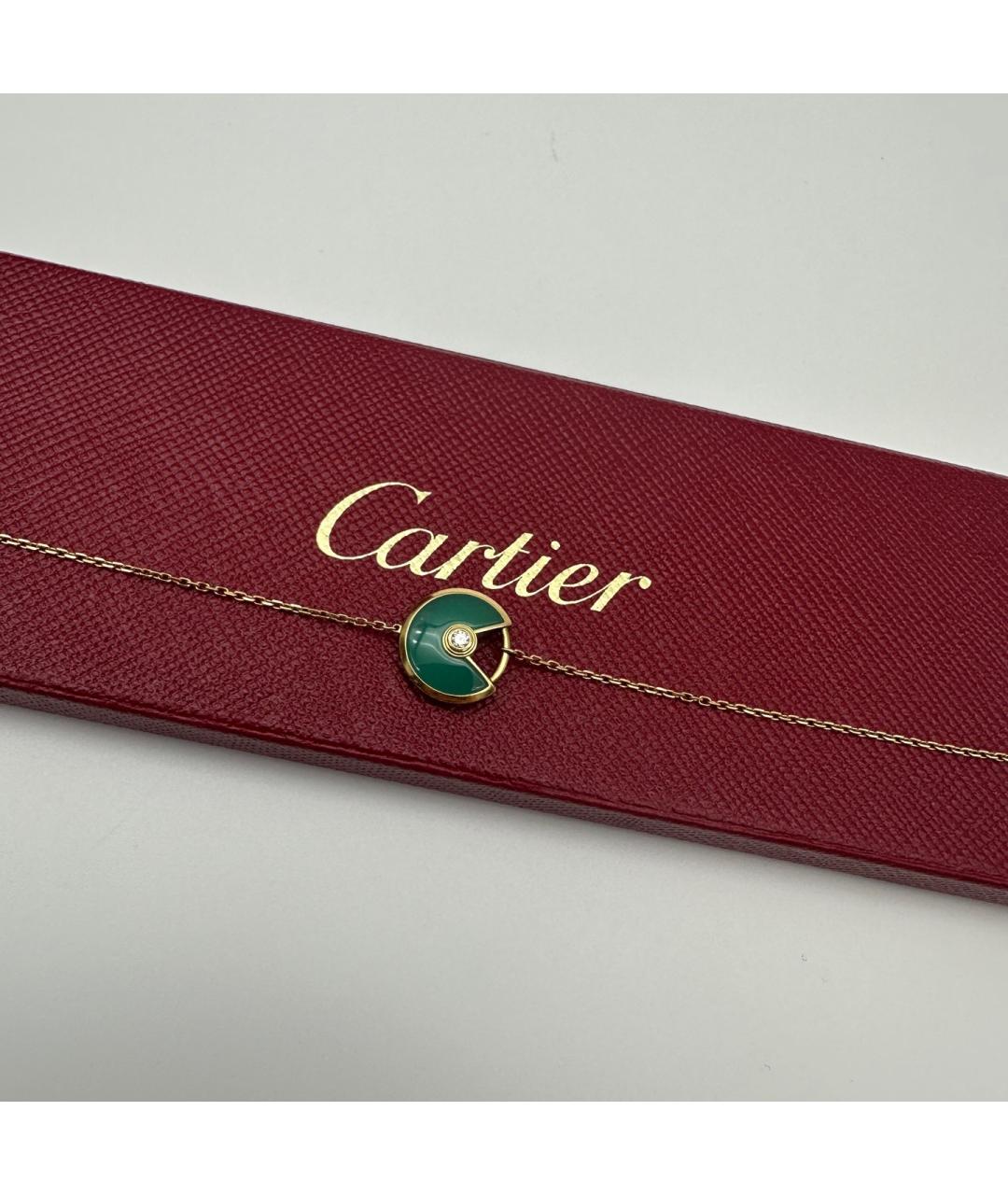 CARTIER Зеленый браслет из розового золота, фото 3