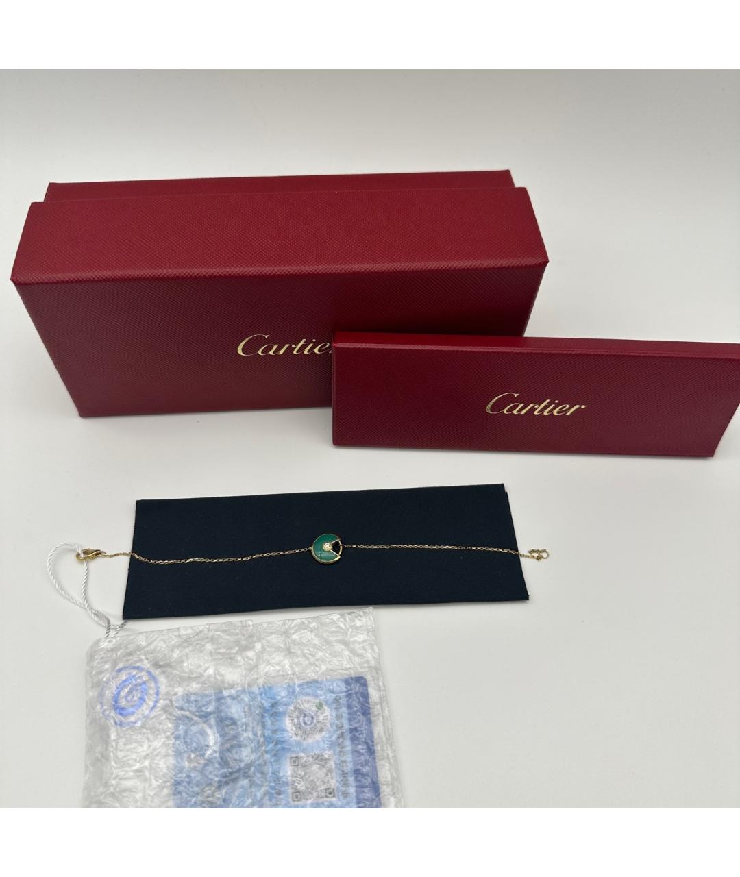 CARTIER Зеленый браслет из розового золота, фото 2