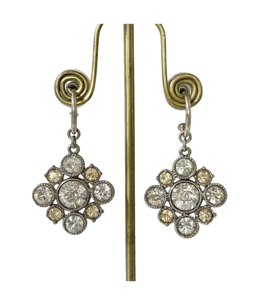 CHANEL Серебряные металлические серьги, фото 5