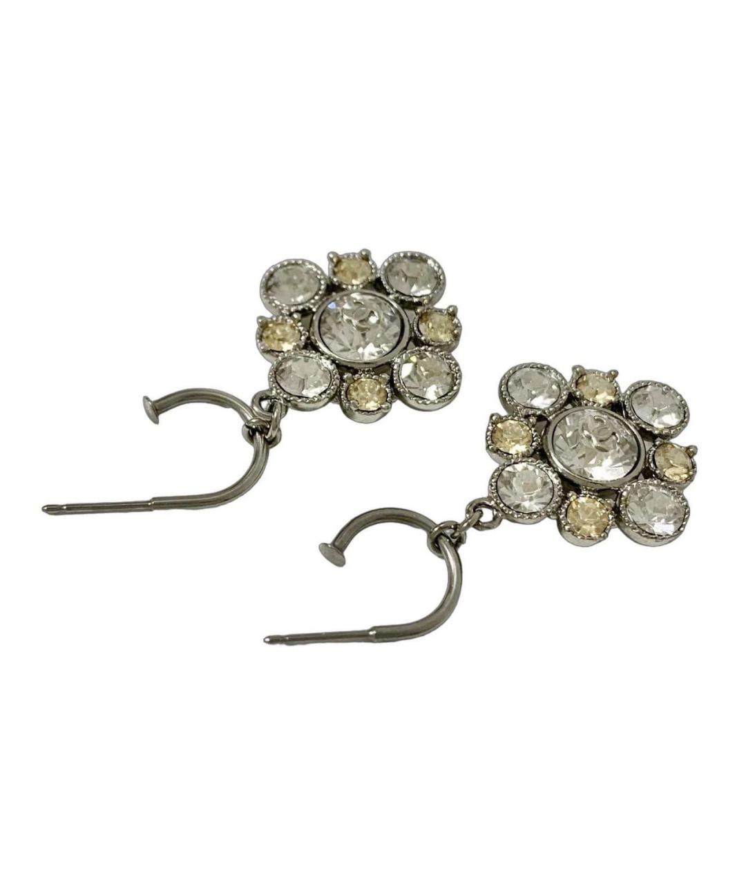 CHANEL Серебряные металлические серьги, фото 3