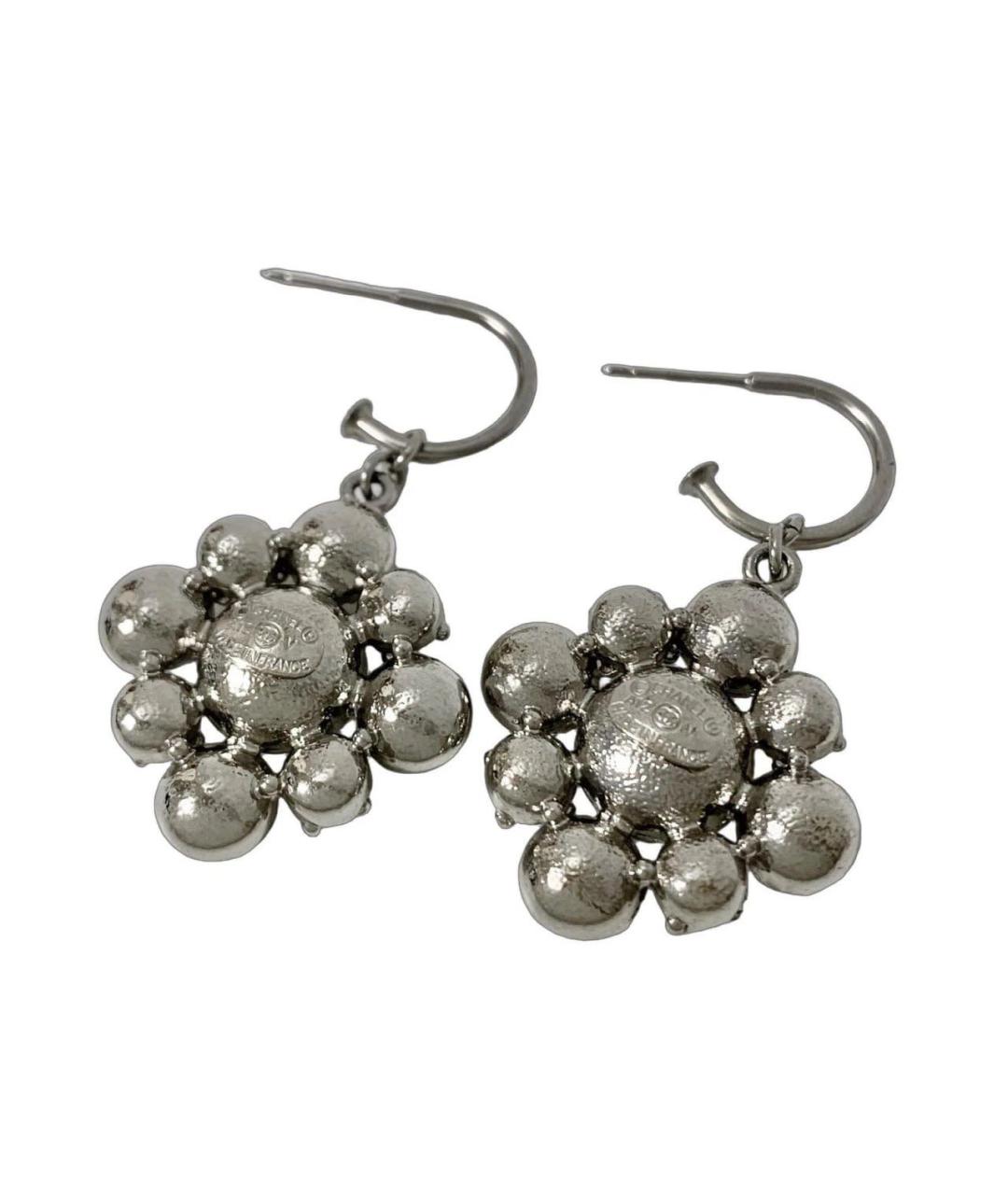 CHANEL Серебряные металлические серьги, фото 2