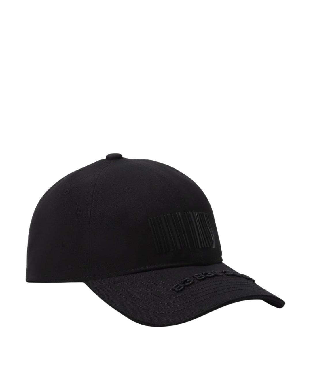 VTMNTS Черная хлопковая кепка/бейсболка, фото 1