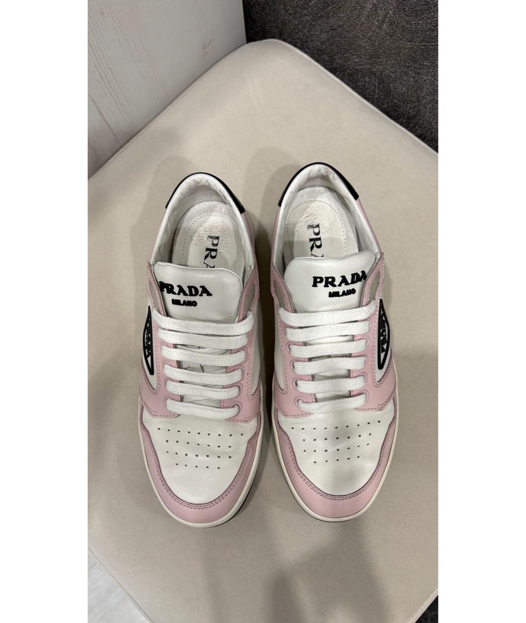 PRADA Мульти кожаные кеды, фото 4