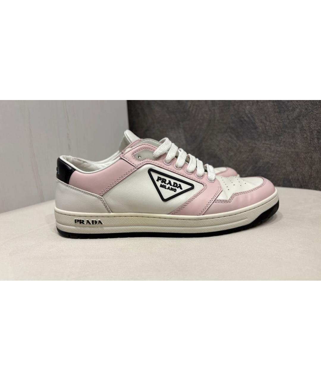 PRADA Мульти кожаные кеды, фото 9