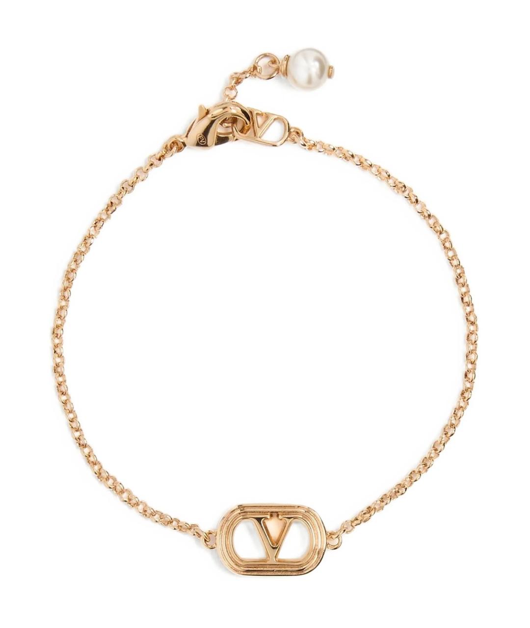 VALENTINO Золотой металлический браслет, фото 1