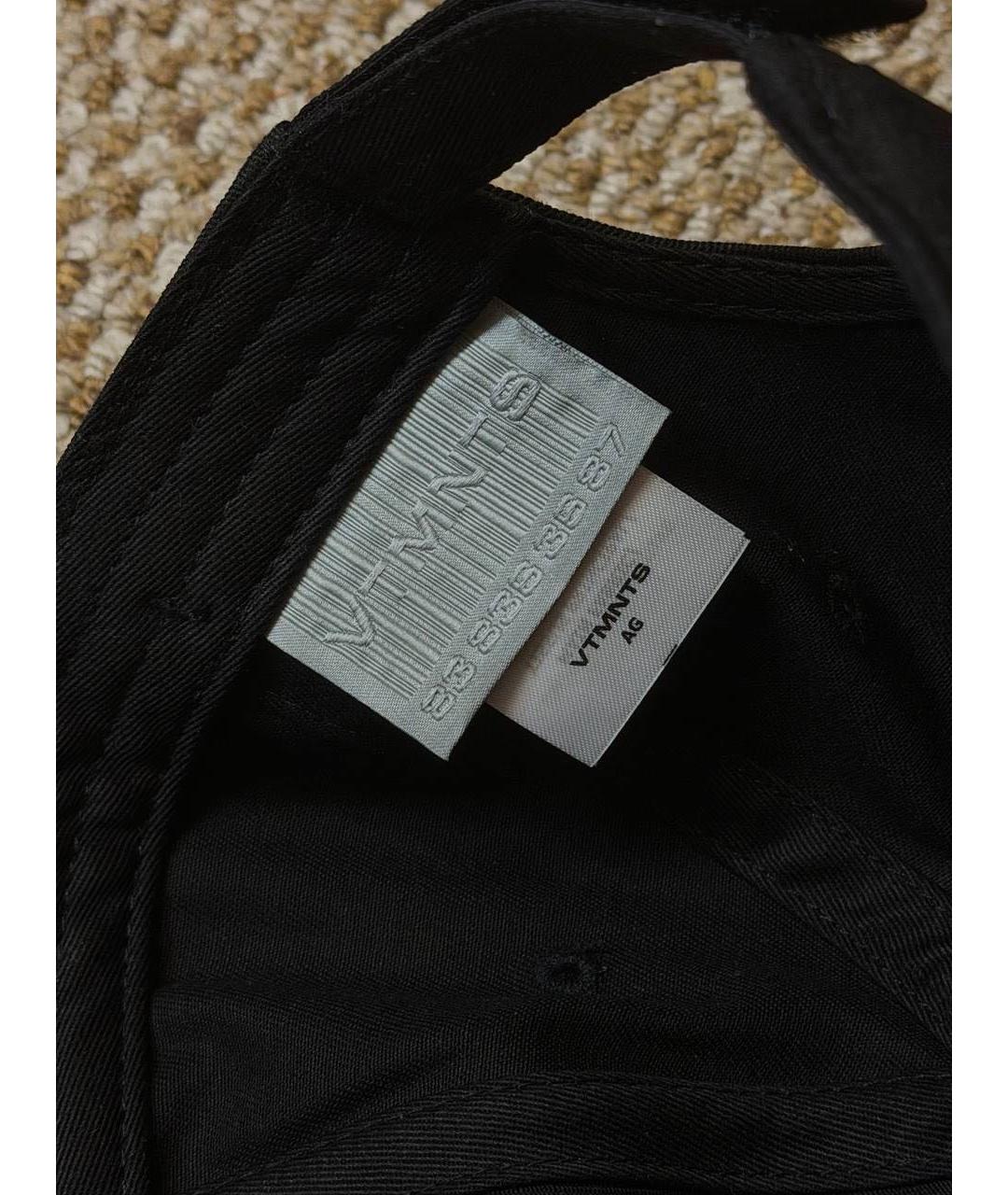 VTMNTS Черная хлопковая кепка, фото 4