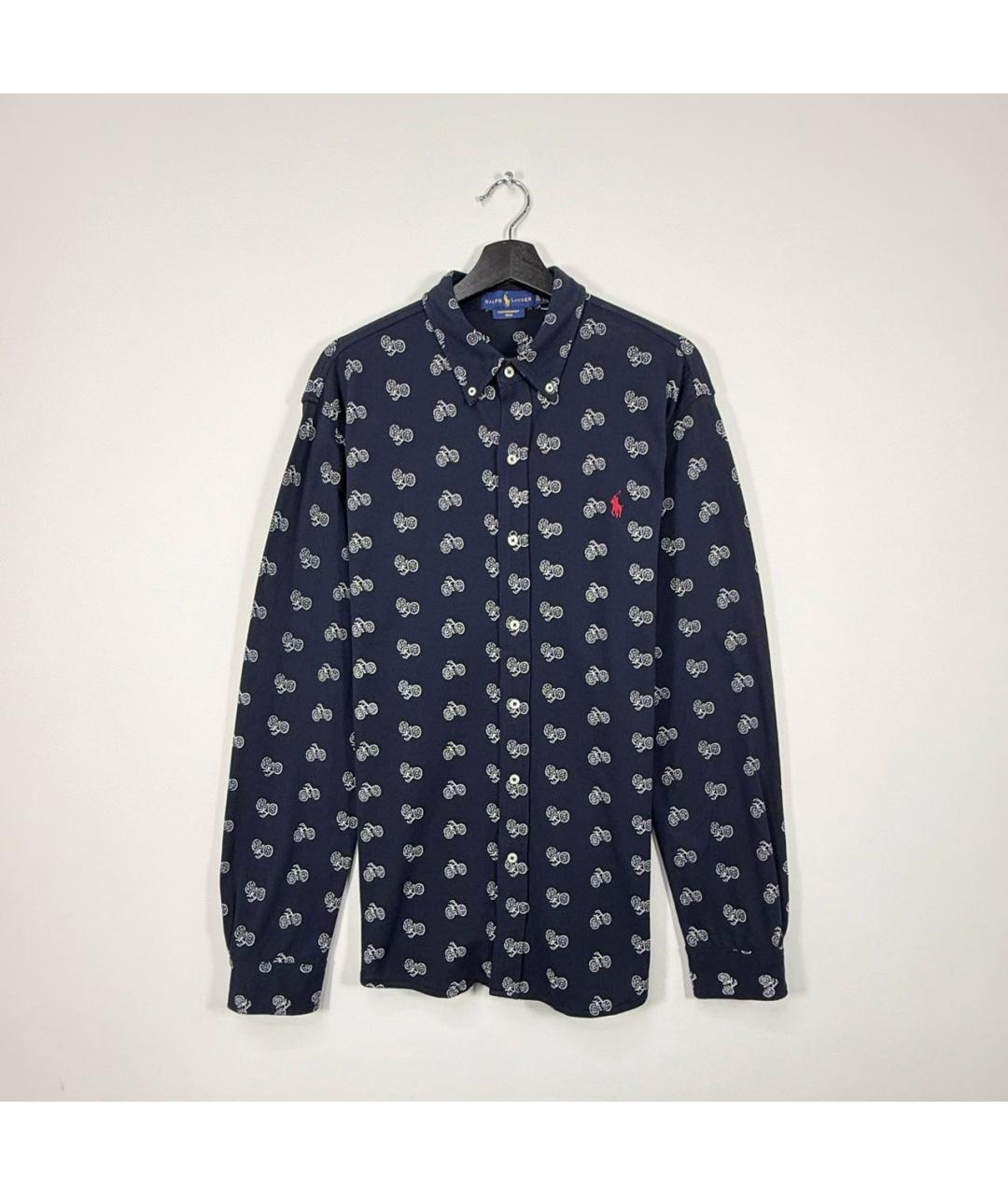 POLO RALPH LAUREN Темно-синяя хлопковая кэжуал рубашка, фото 7