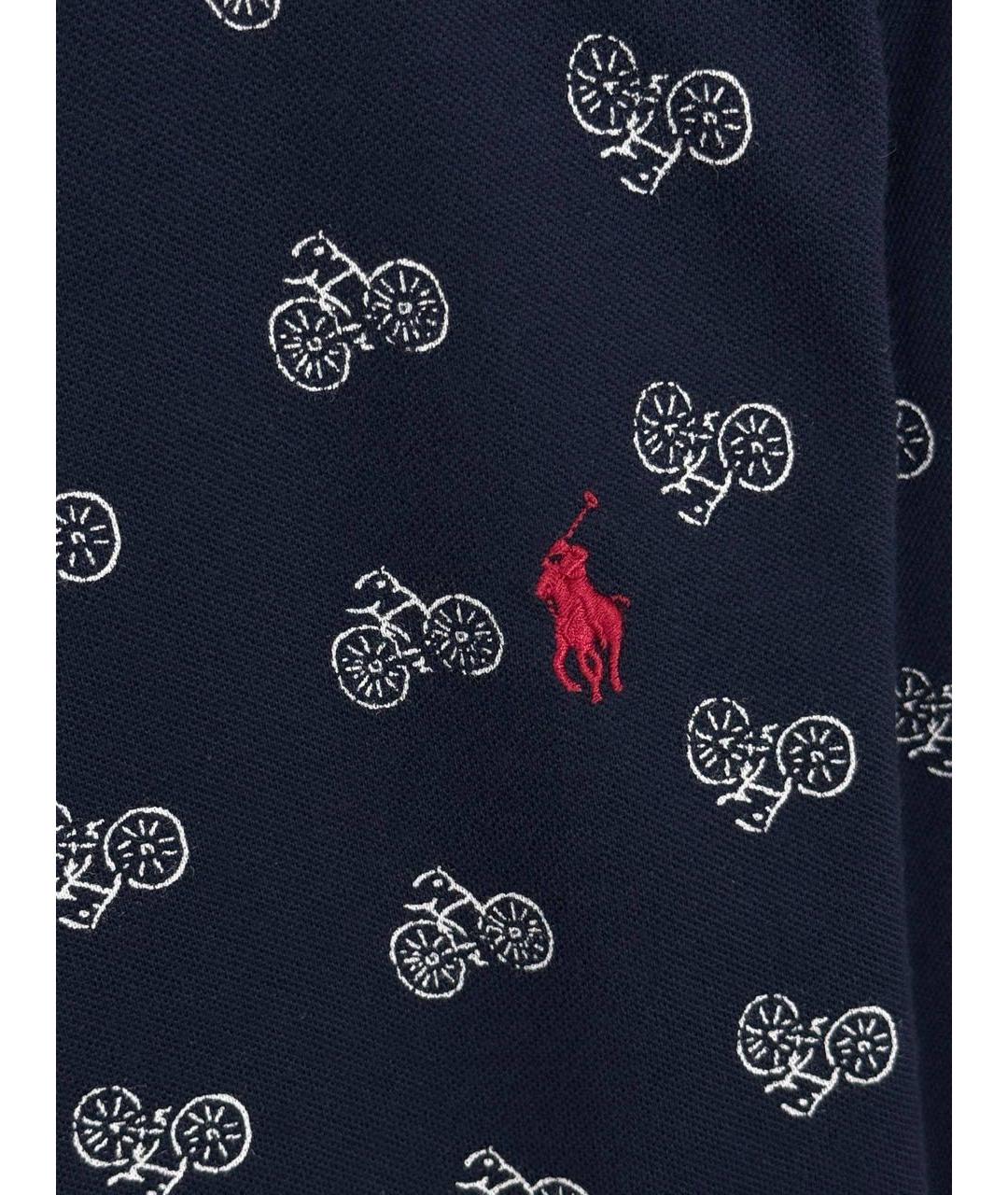 POLO RALPH LAUREN Темно-синяя хлопковая кэжуал рубашка, фото 4