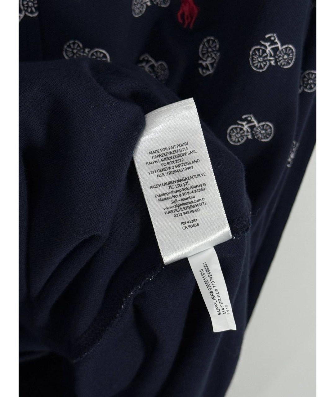 POLO RALPH LAUREN Темно-синяя хлопковая кэжуал рубашка, фото 6