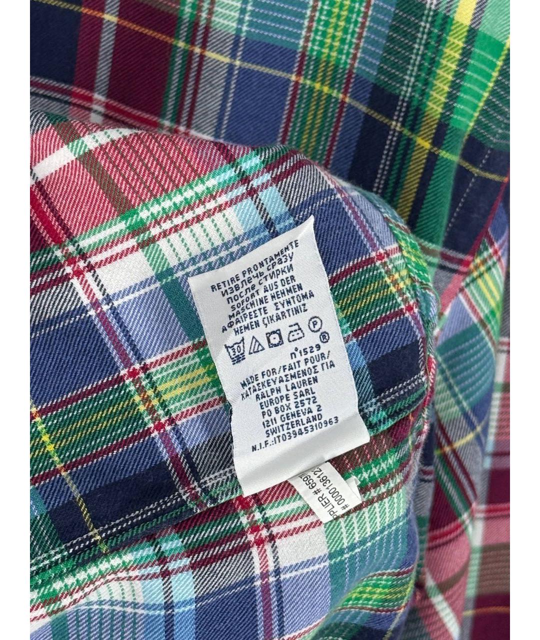 POLO RALPH LAUREN Мульти хлопковая кэжуал рубашка, фото 6