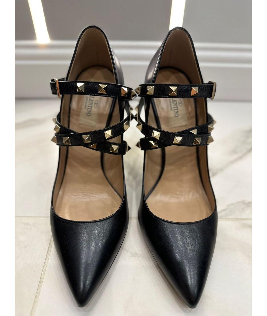 VALENTINO Черные кожаные туфли, фото 2