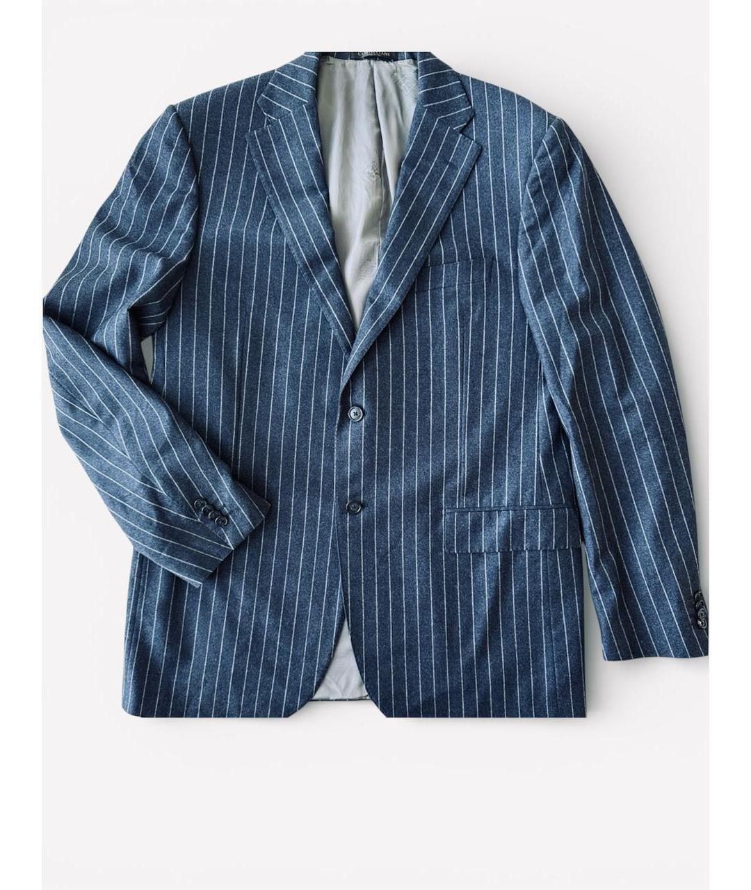 CORNELIANI Темно-синий шерстяной пиджак, фото 10