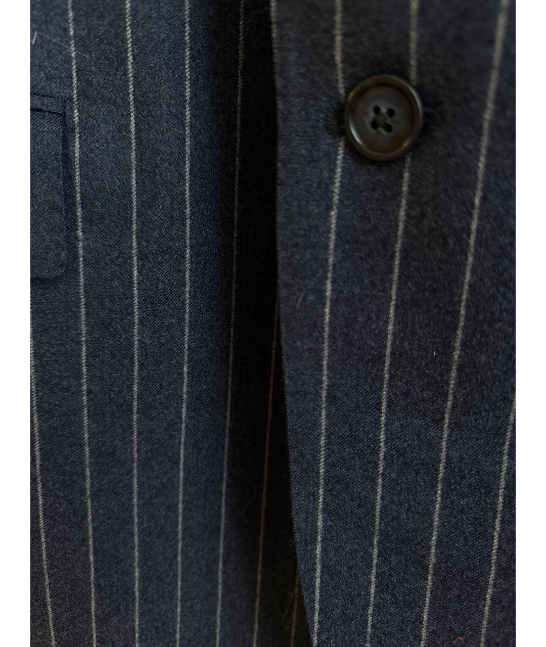 CORNELIANI Темно-синий шерстяной пиджак, фото 8