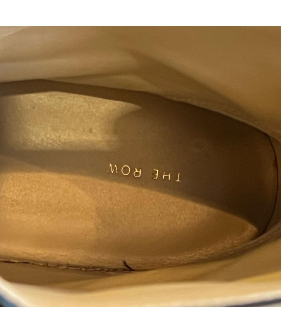 THE ROW Черные кожаные полусапоги, фото 7